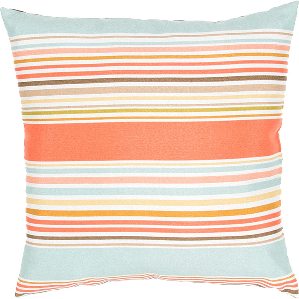 Veranda Od Deck Chair Stripe Shell Aqua Pillow