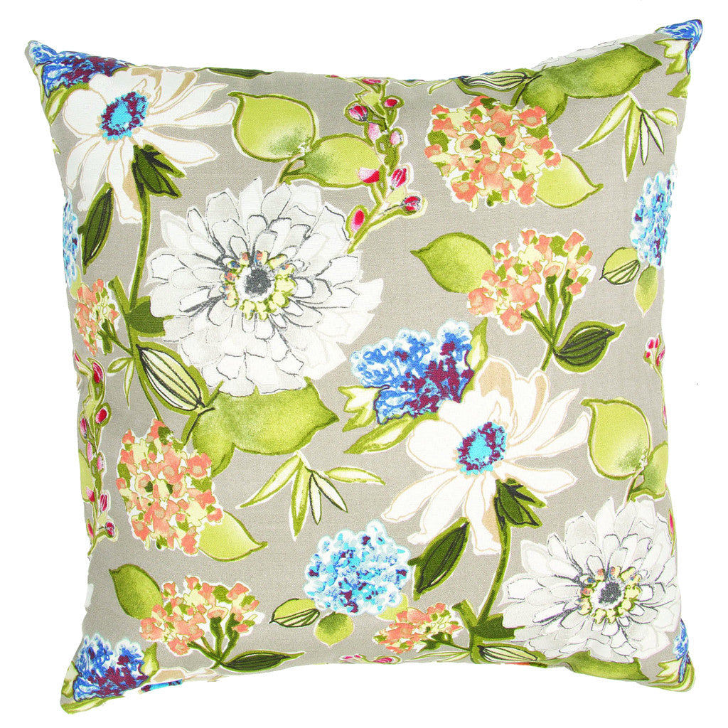Veranda Pierette Simply Taupe/Piquant Green Pillow