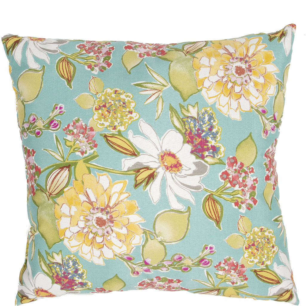 Veranda Pierette Lagoon/Piquant Green Pillow