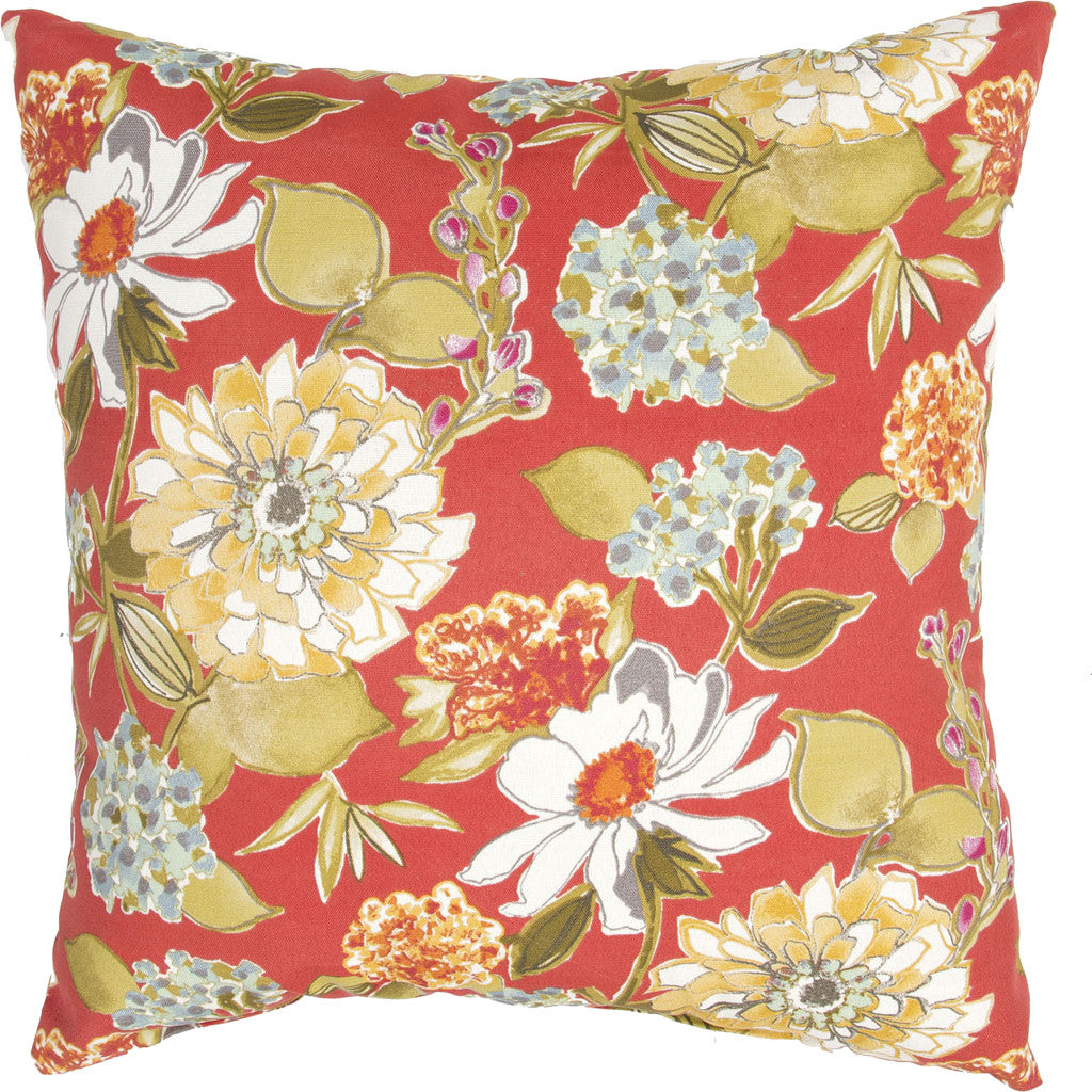 Veranda Pierette Red Clay/Piquant Green Pillow