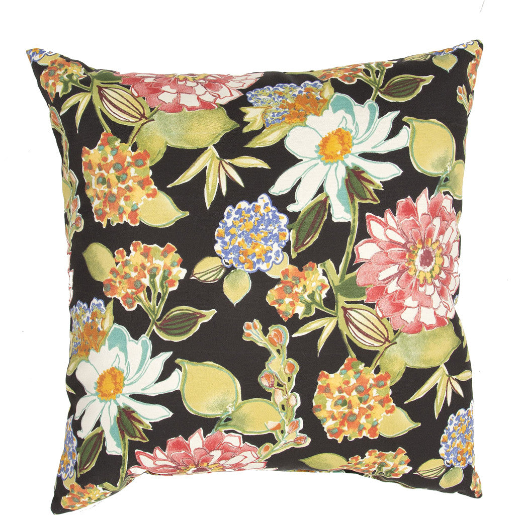 Veranda Pierette Jet Black/Piquant Green Pillow