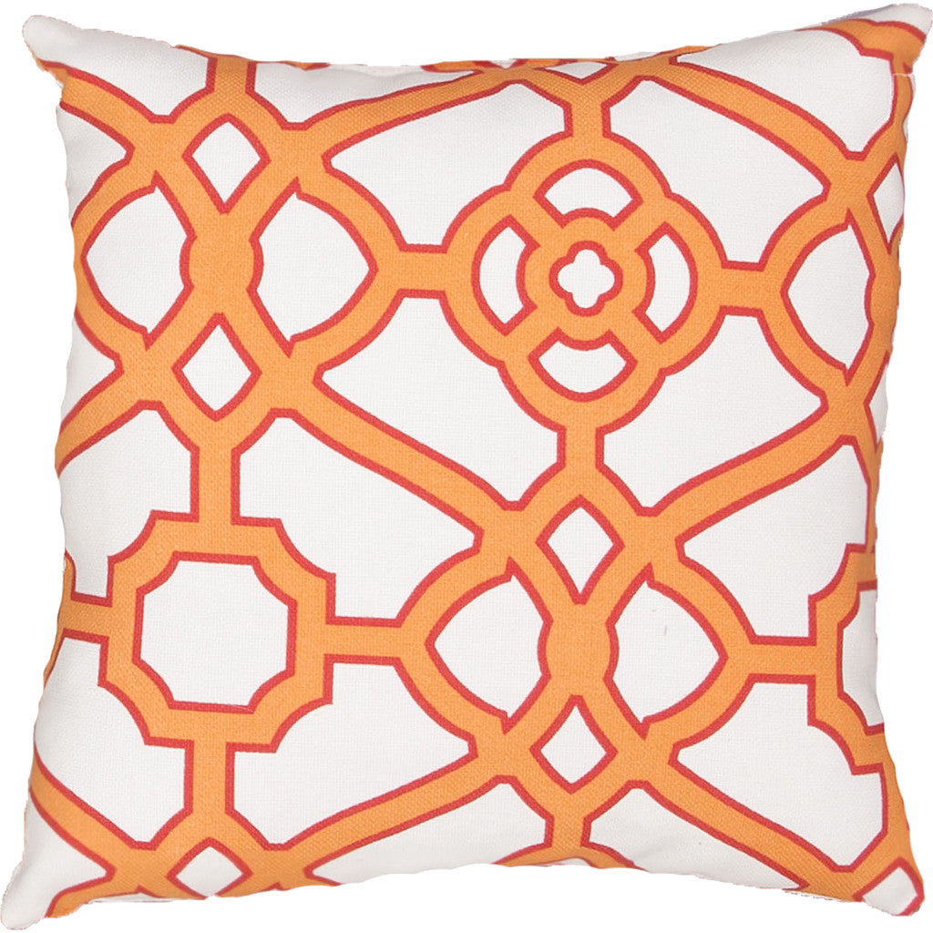 Veranda Odl Pavilion Frtw Snow White/Blazing Orange Pillow