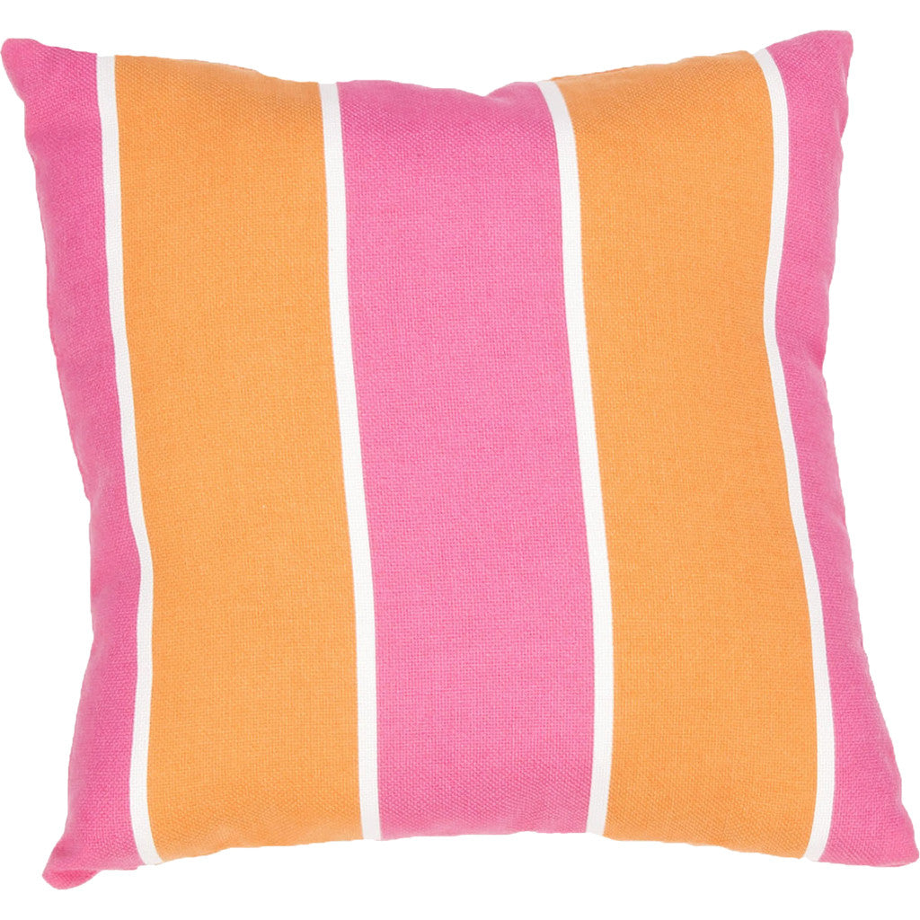Veranda Odl Cabana Stripe Blazing Orange/Hot Pink Pillow