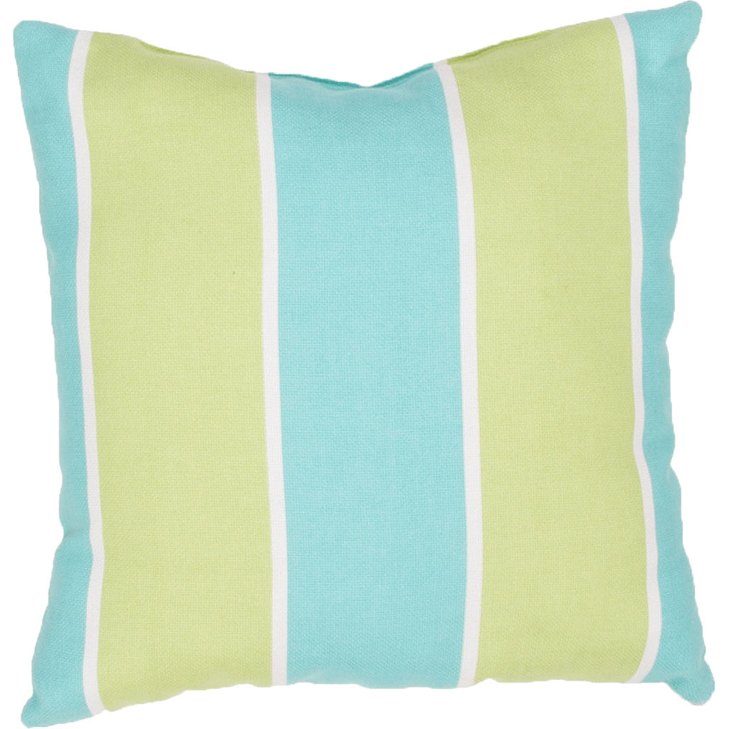 Veranda Odl Cabana Stripe Ceramic/Green Glow Pillow