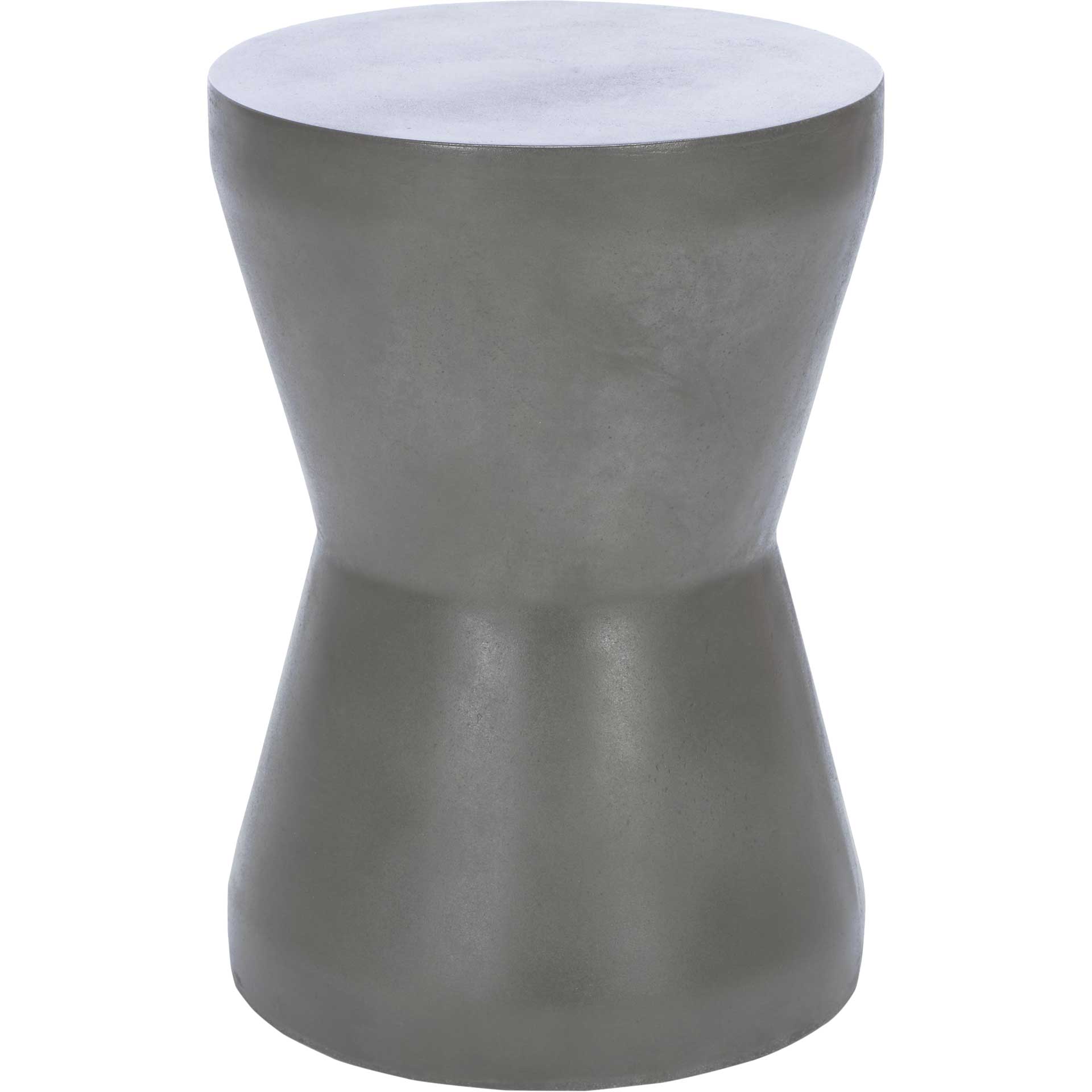 Toan Modern Concrete Accent Table Dark Gray