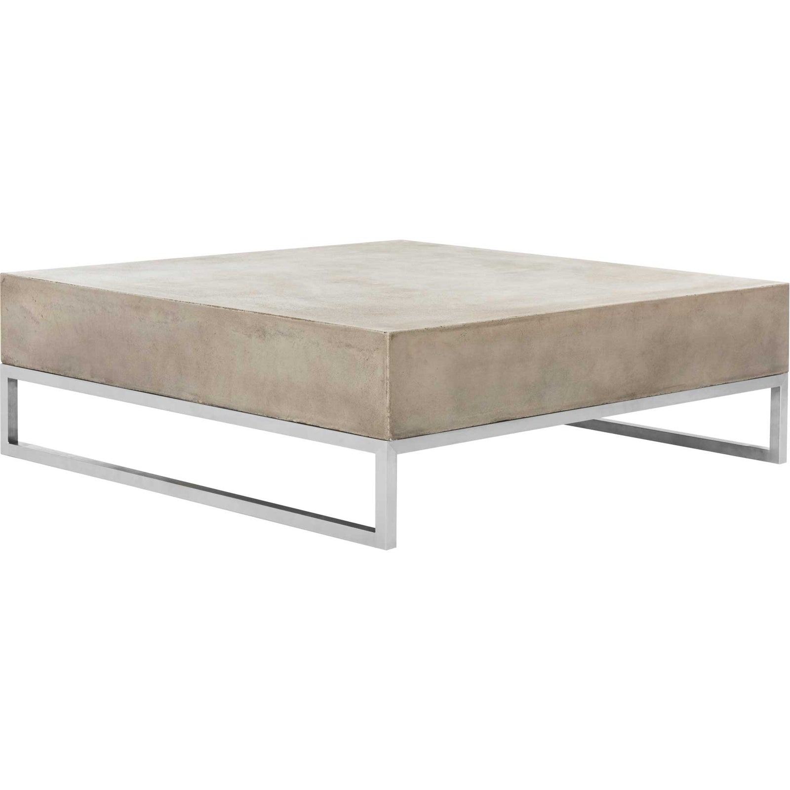 Eabroni Modern Concrete Coffee Table Dark Gray