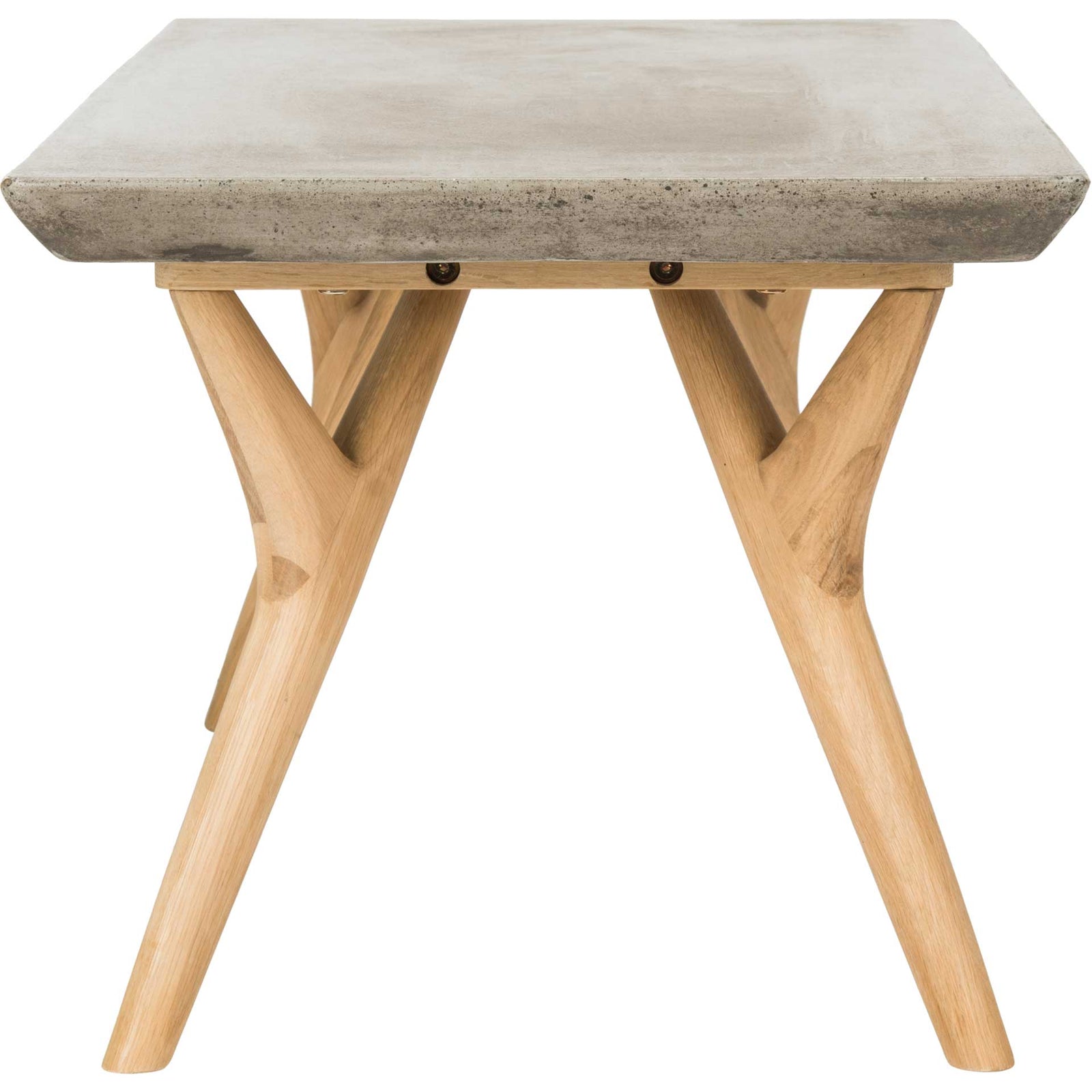 Padric Modern Concrete Coffee Table Dark Gray