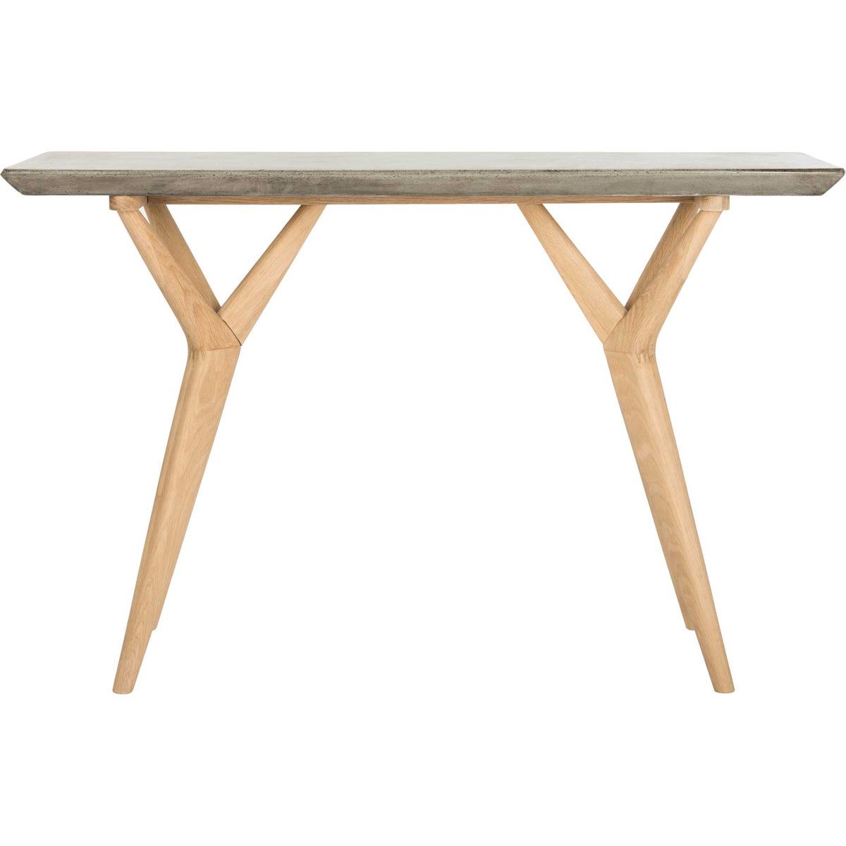 Rafin Modern Concrete Console Dark Gray