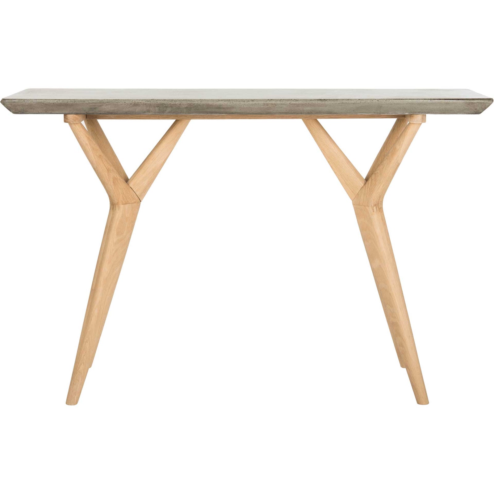 Rafin Modern Concrete Console Dark Gray