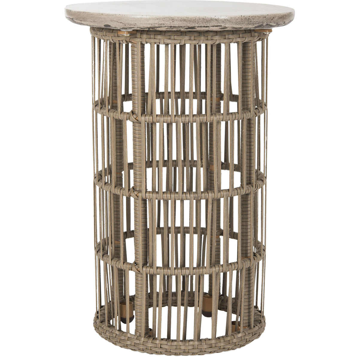 Fairmont Modern Concrete Side Table Dark Gray