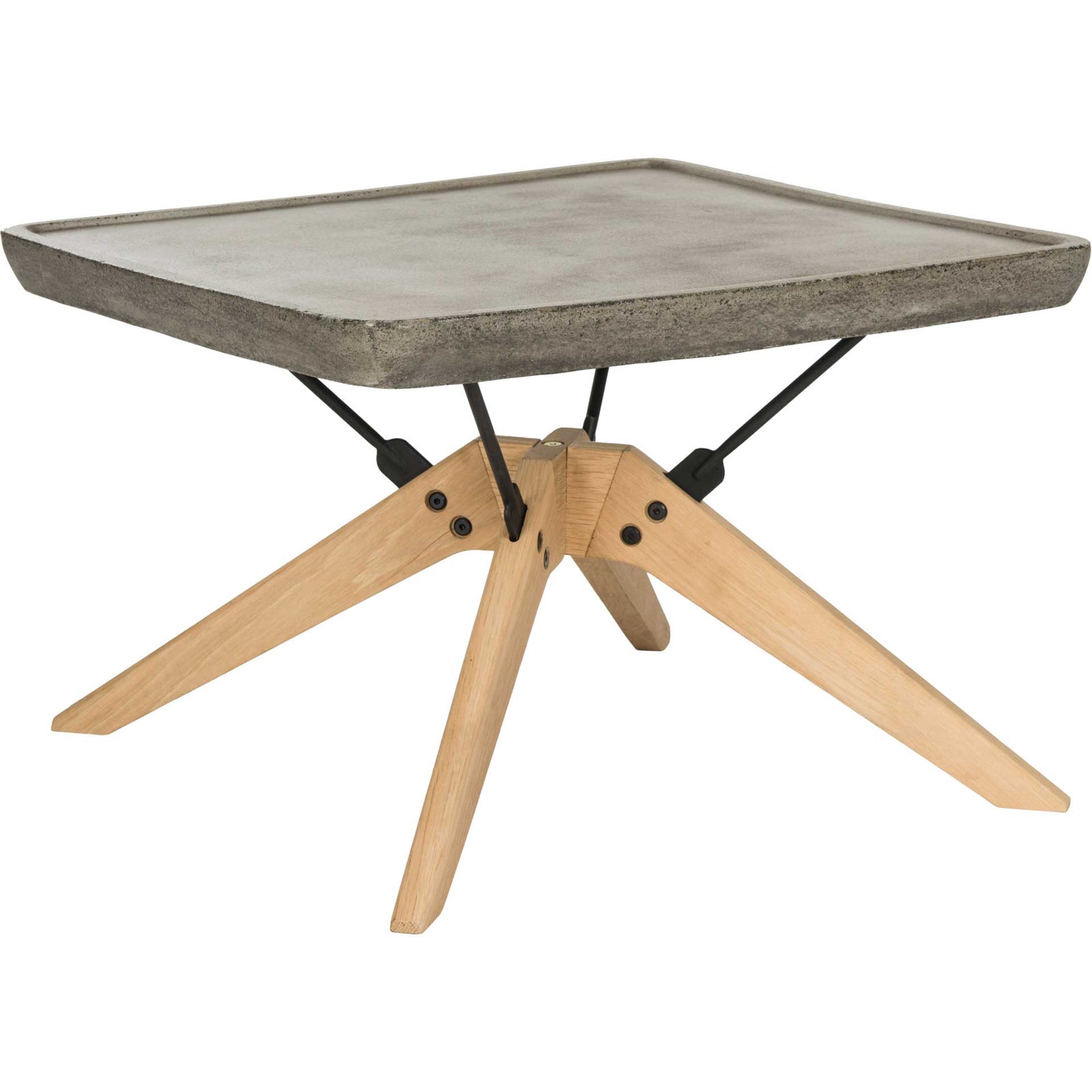 Deion Modern Concrete Coffee Table Dark Gray