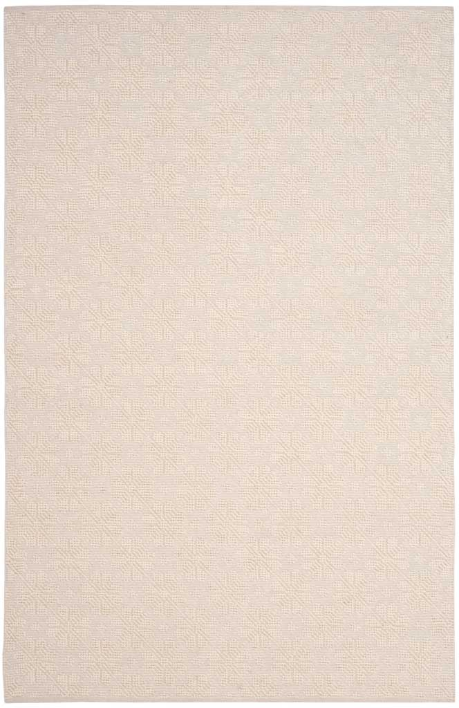 Large ivory area rug with a delicate, tone-on-tone geometric pattern and inviting woven texture || VRM106A-8 || top_studio