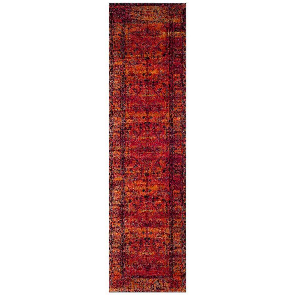 Vintage Hamadan Orange Runner Rug - Froy.com