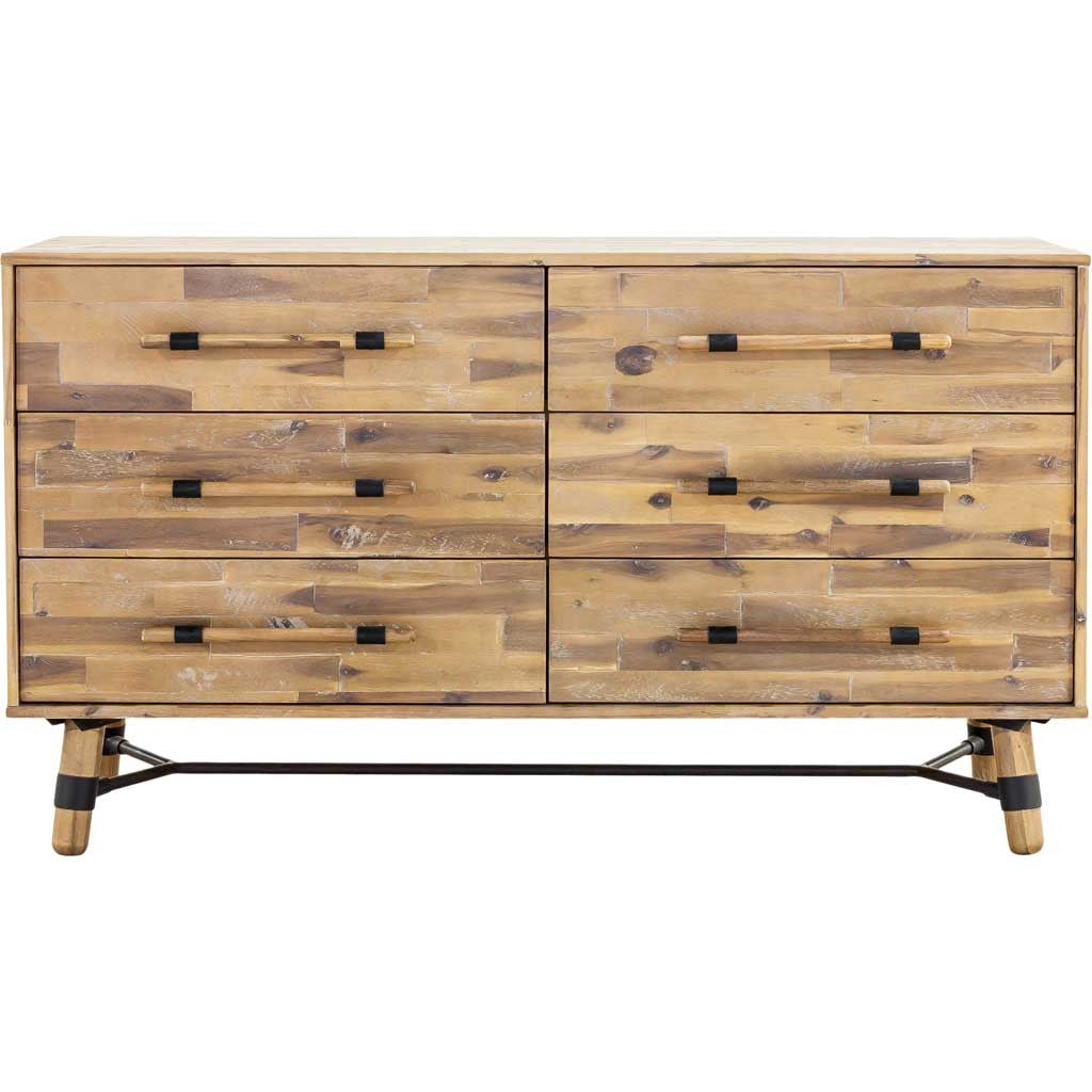Huntington 6 Drawer Low Dresser