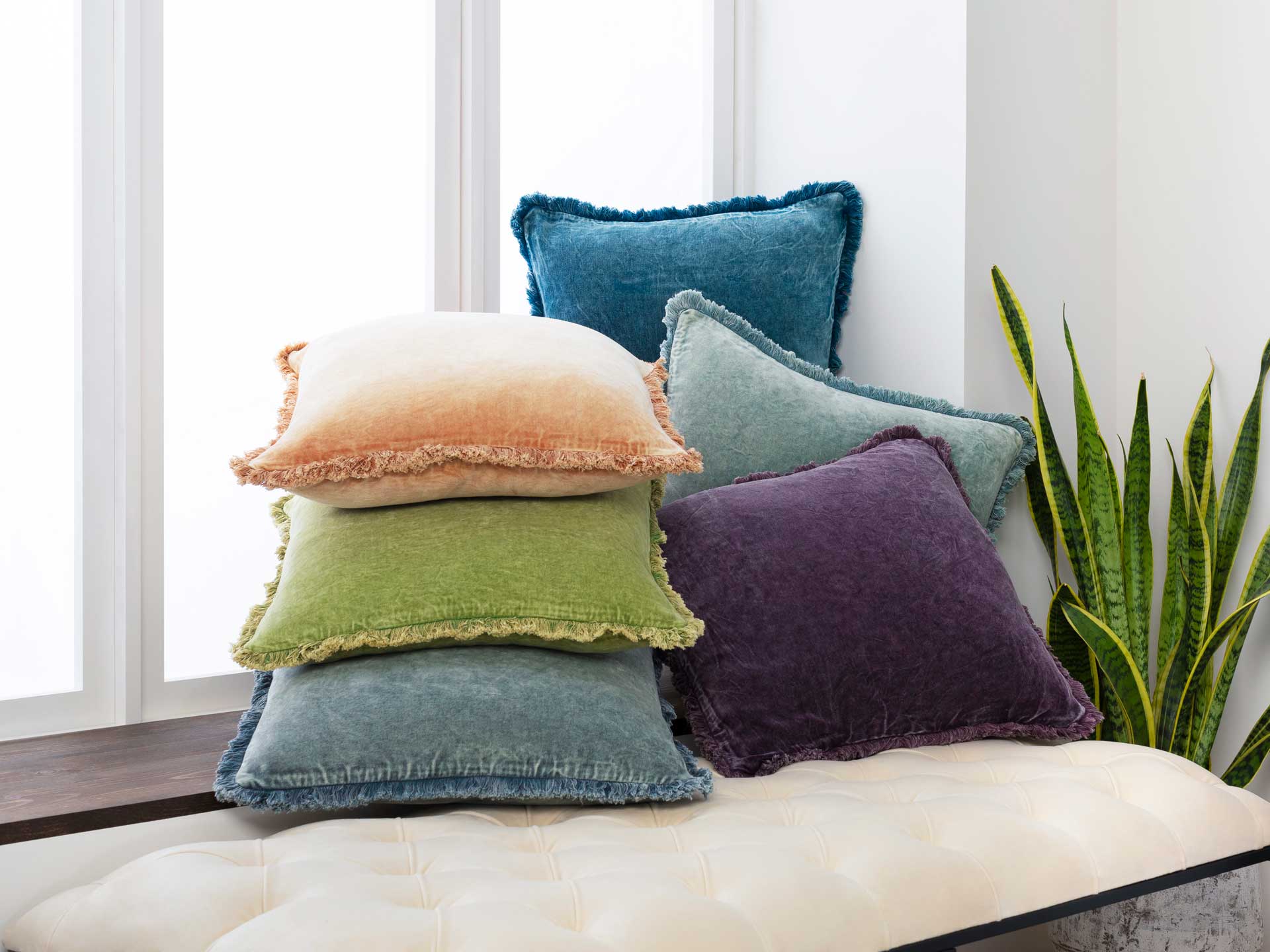 Washed Clarity Pillow Lime