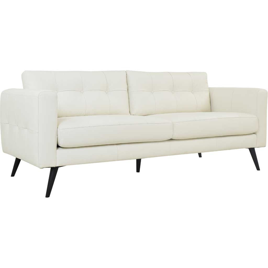 Corcoran Leather Sofa Pure White