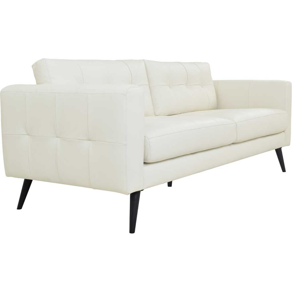 Corcoran Leather Sofa Pure White