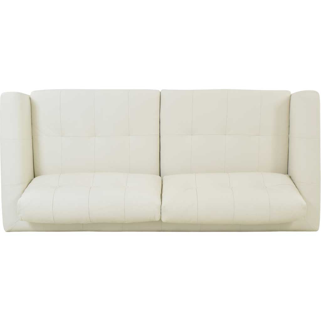 Corcoran Leather Sofa Pure White
