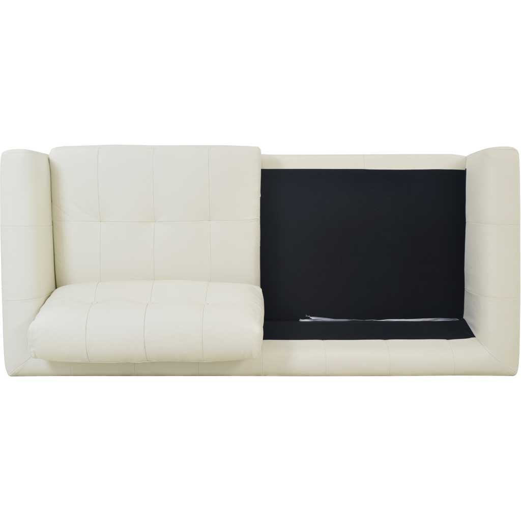 Corcoran Leather Sofa Pure White