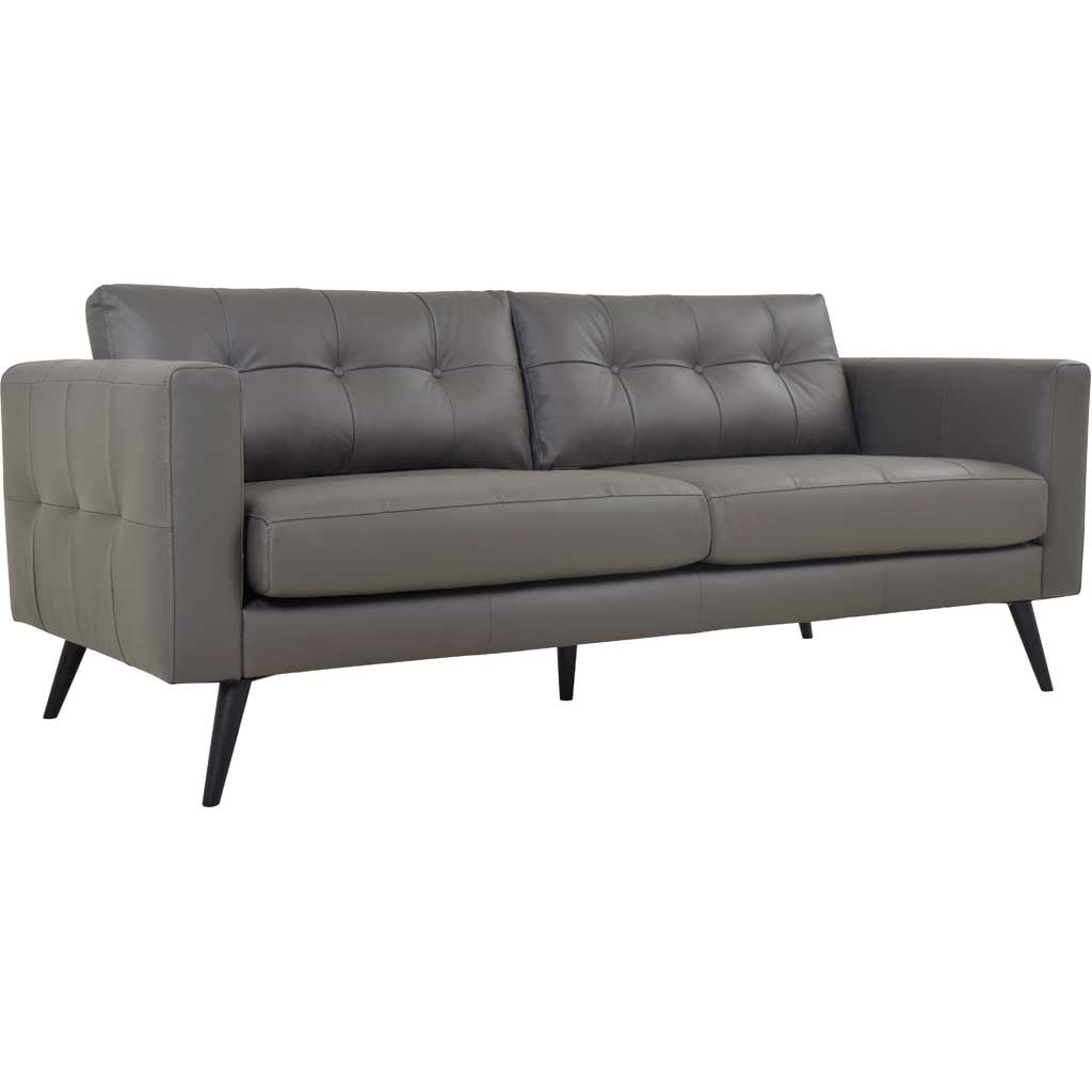 Corcoran Leather Sofa Boulder Gray