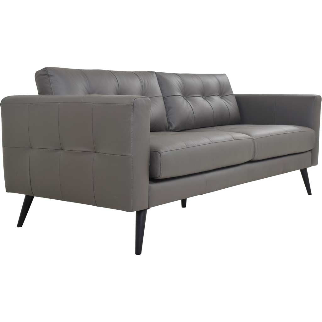 Corcoran Leather Sofa Boulder Gray