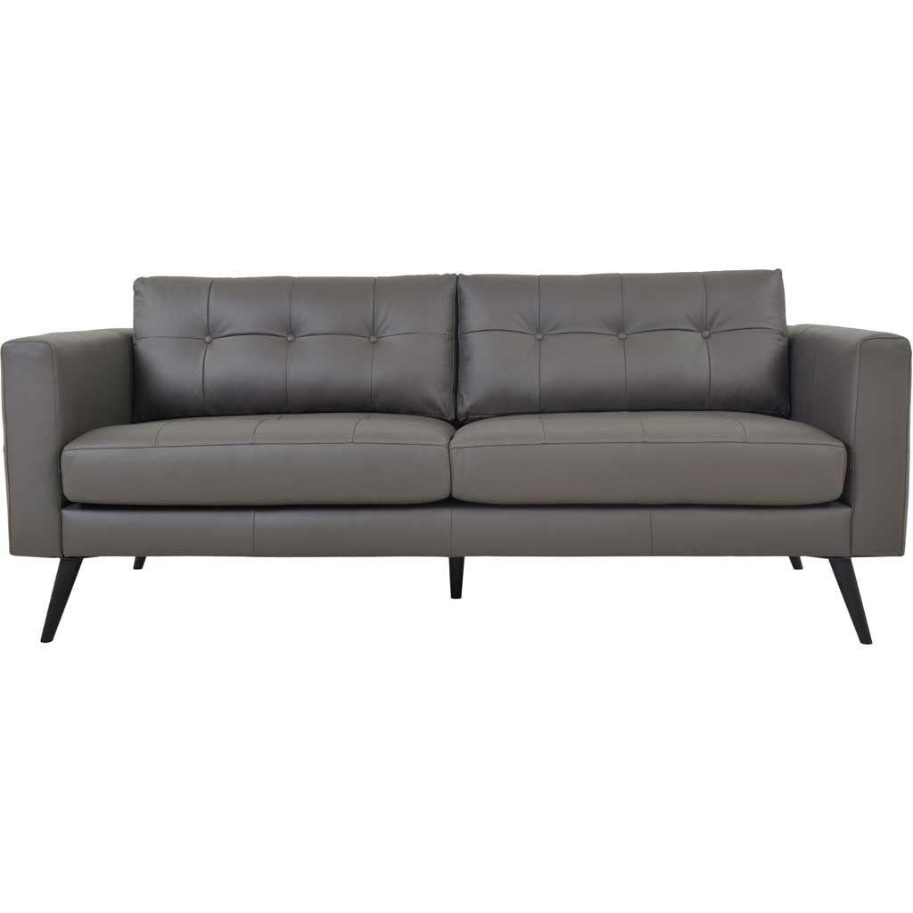 Corcoran Leather Sofa Boulder Gray