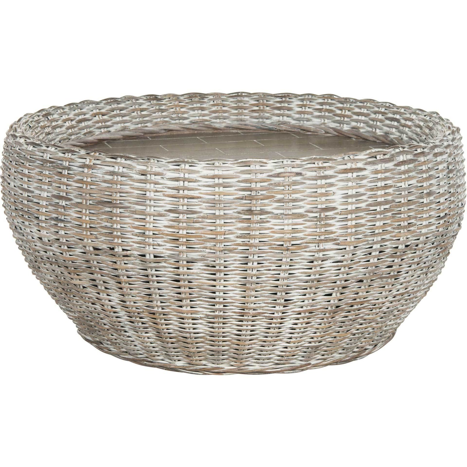 Alice Wood Top Coffee Table Summer Gray/Whitewash