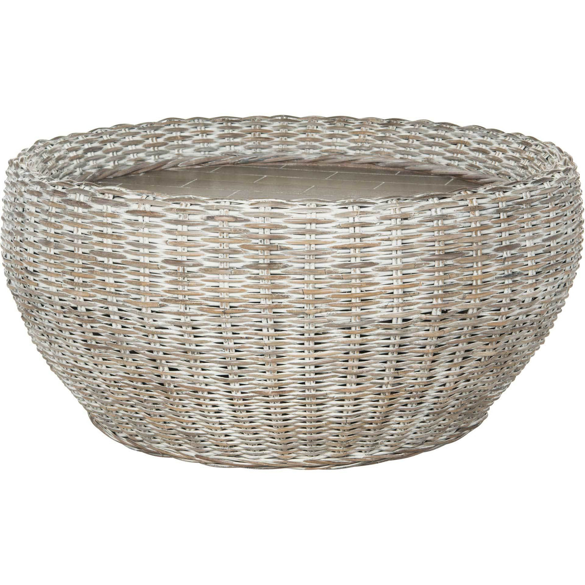 Alice Wood Top Coffee Table Summer Gray/Whitewash