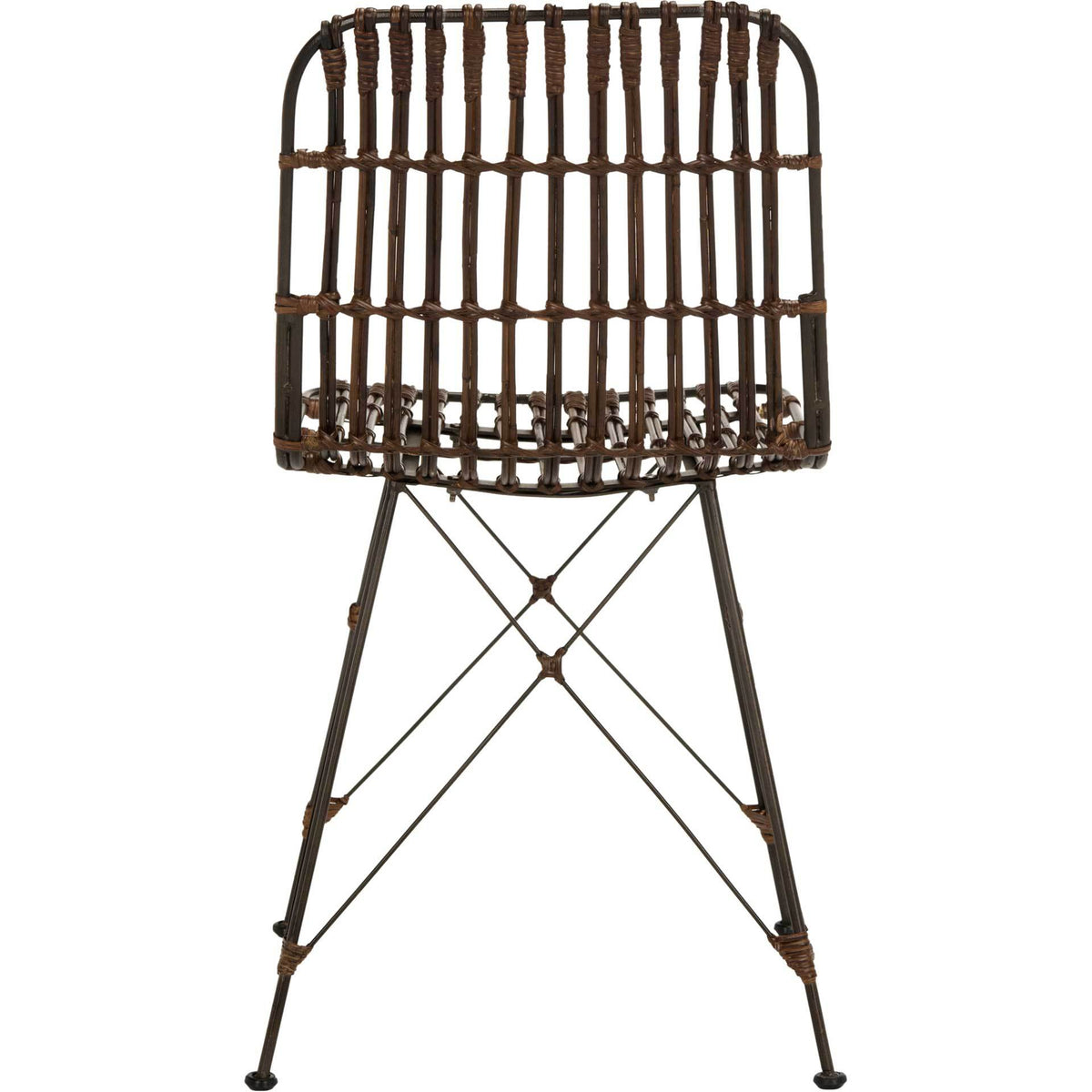 Millie Wicker Dining Chair Croco Brown (Set of 2)