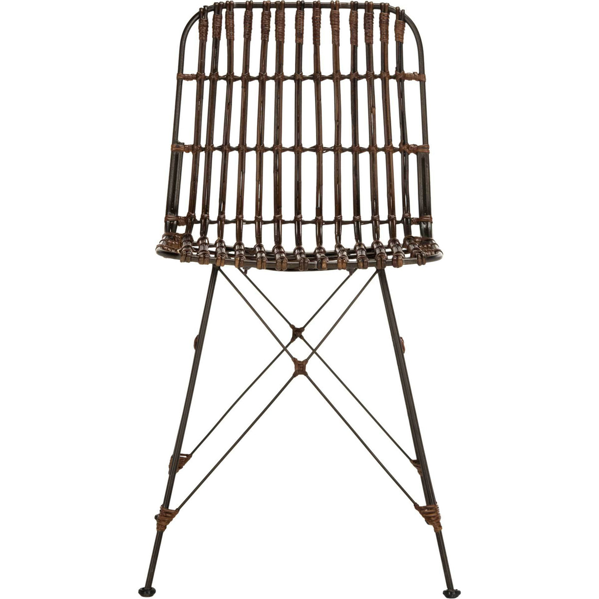 Millie Wicker Dining Chair Croco Brown (Set of 2)