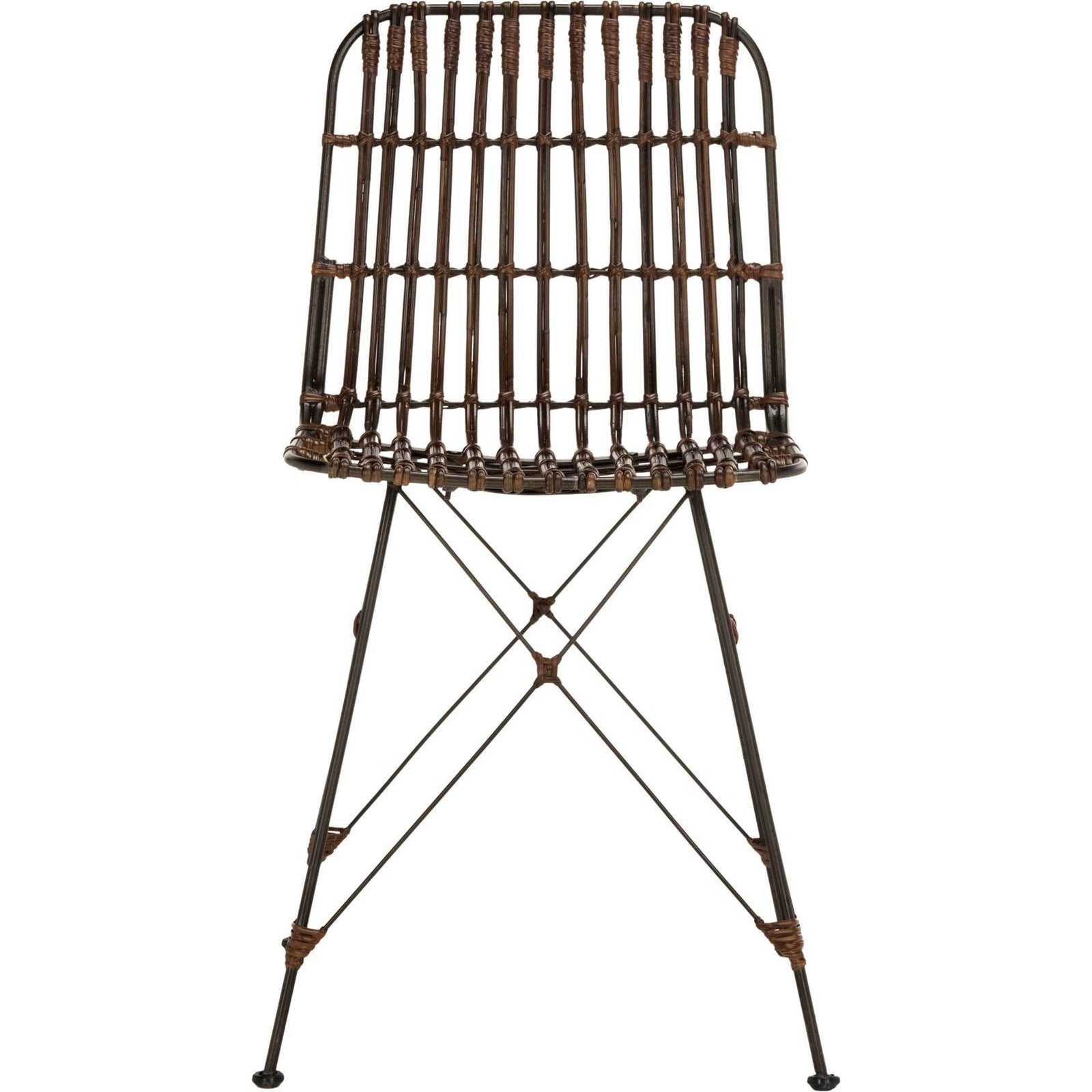 Millie Wicker Dining Chair Croco Brown (Set of 2)