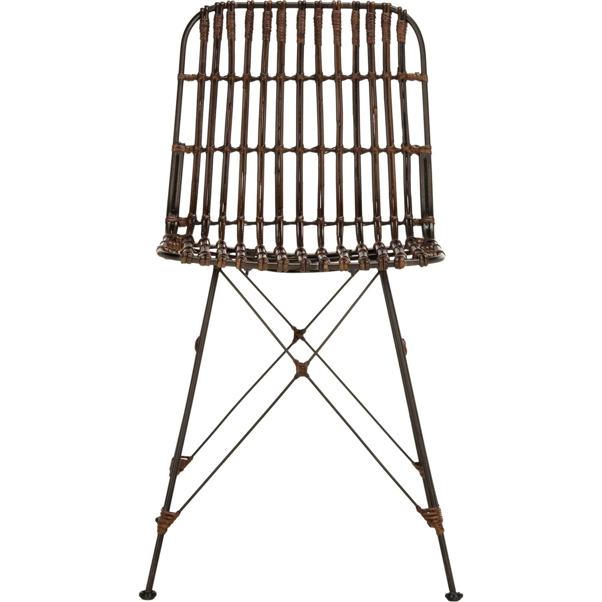 Millie Wicker Dining Chair Croco Brown (Set of 2)
