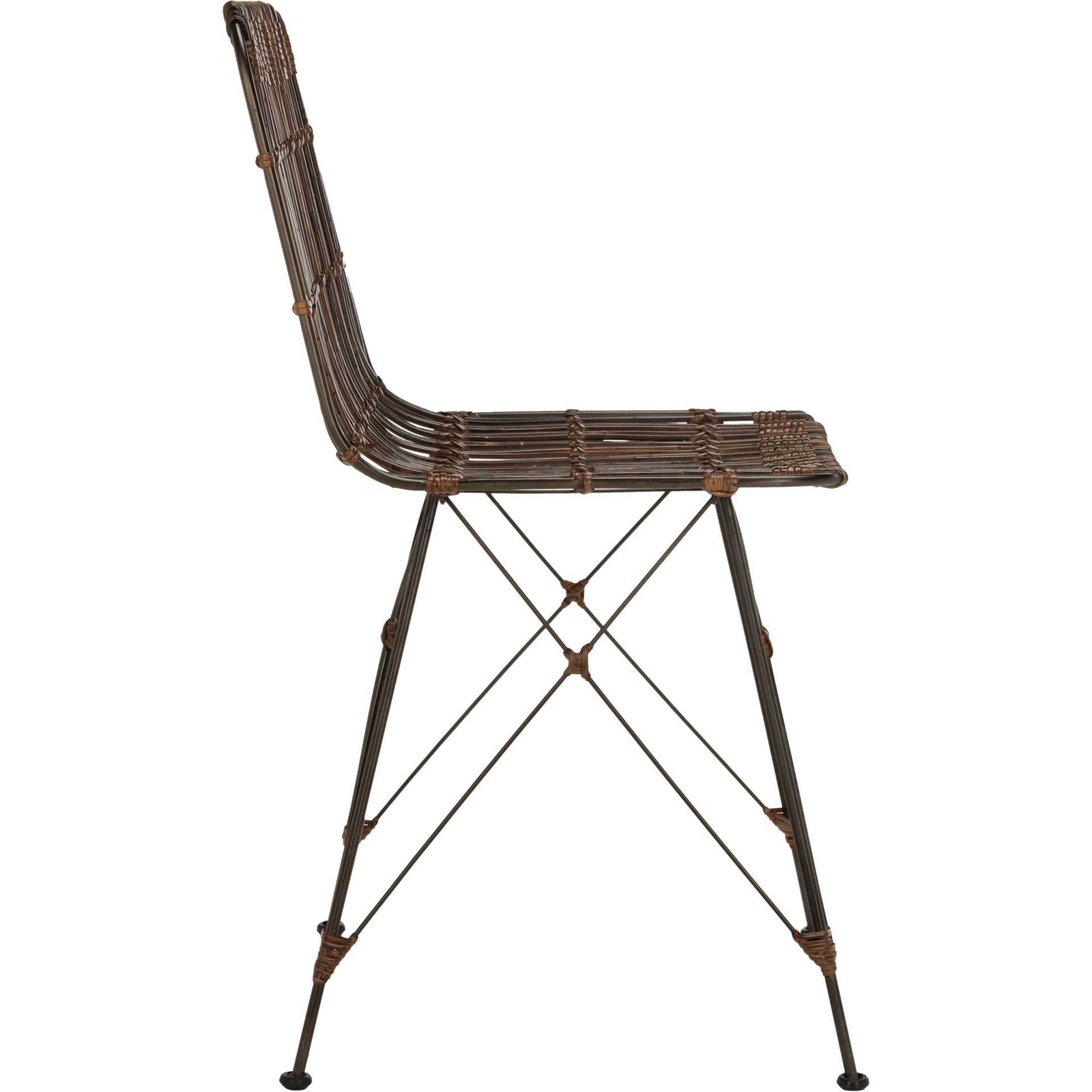 Millie Wicker Dining Chair Croco Brown (Set of 2)