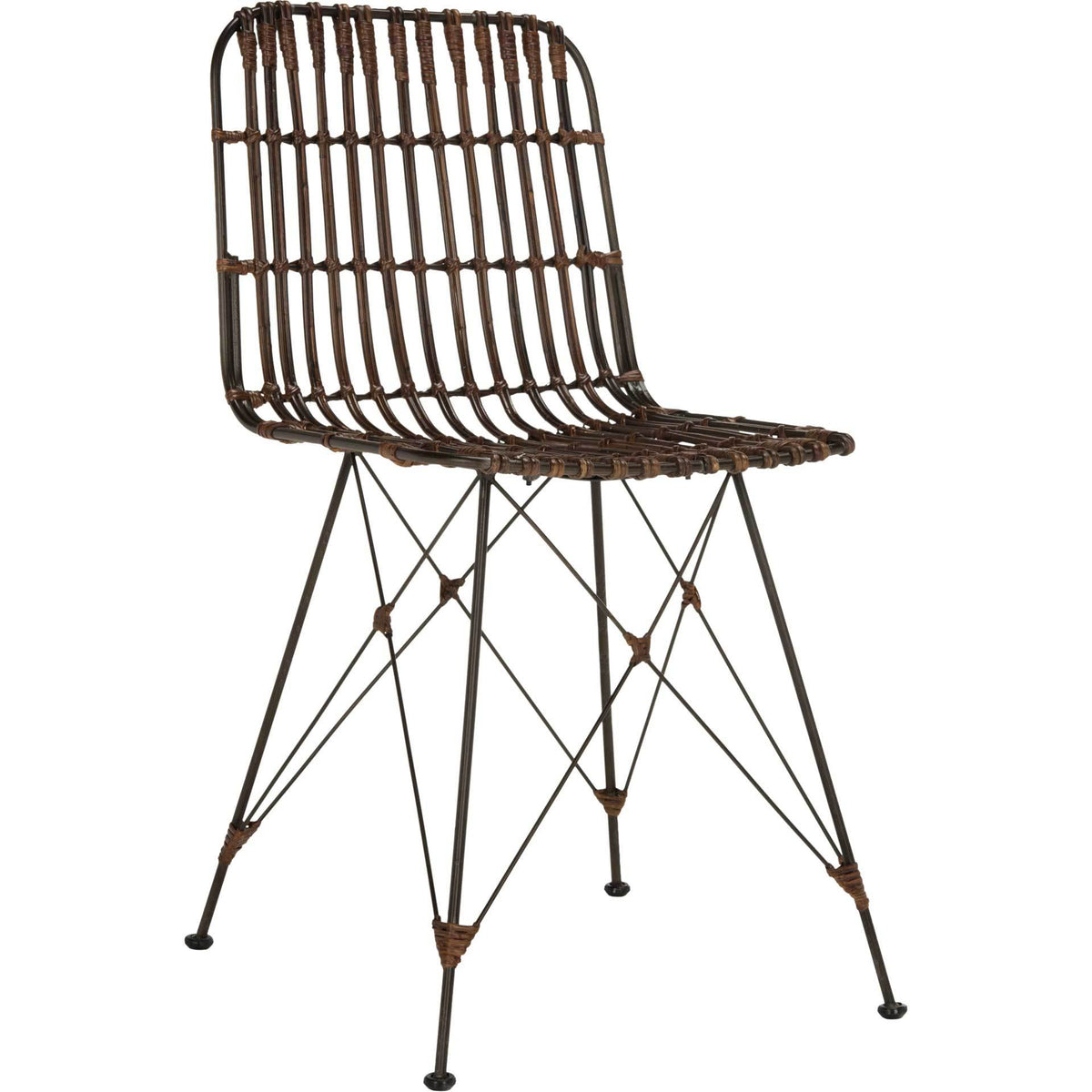 Millie Wicker Dining Chair Croco Brown (Set of 2)