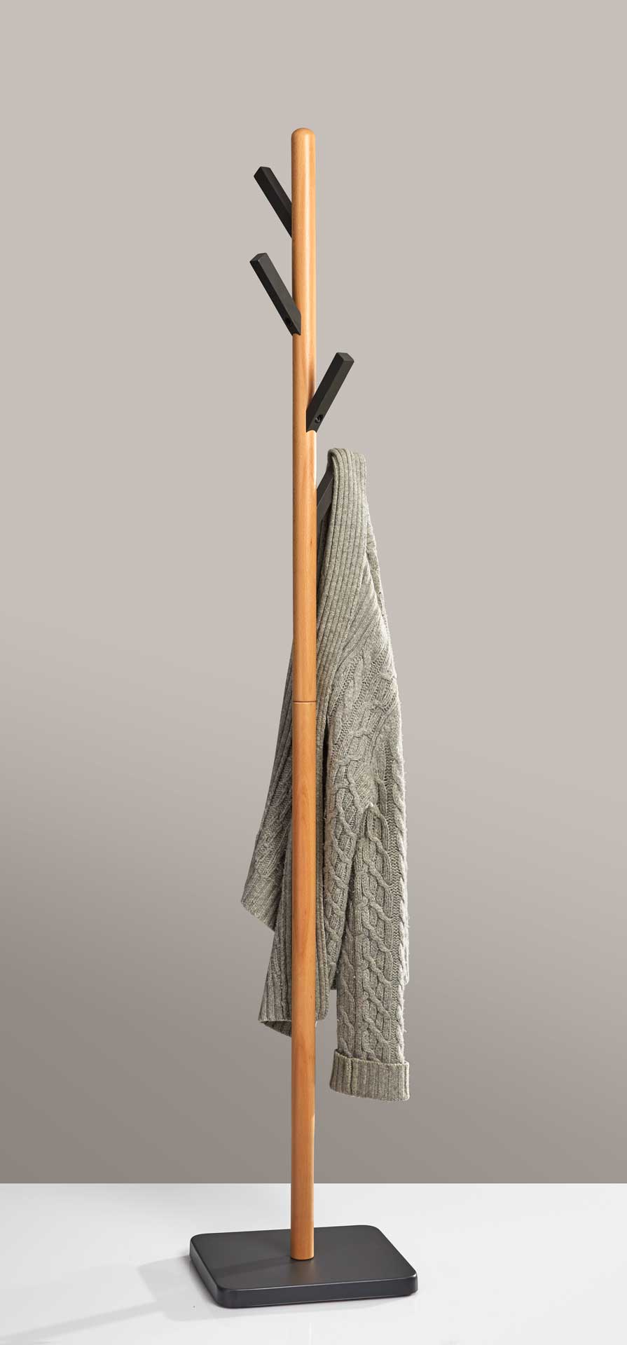 Lievin Coat Rack Natural/Gray