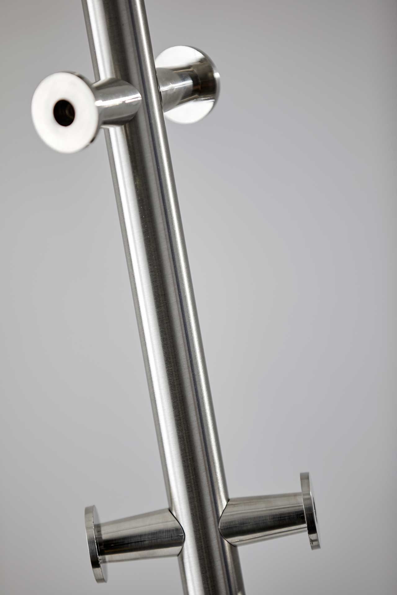 Kent Coat Rack Brushed Steel