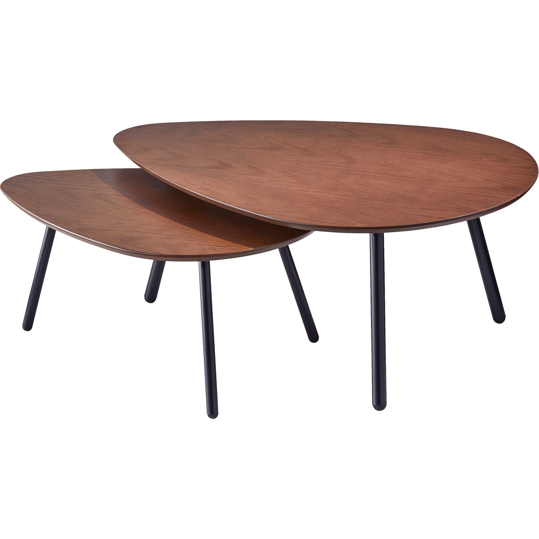 Herning Nesting Coffee Table Walnut - Froy.com