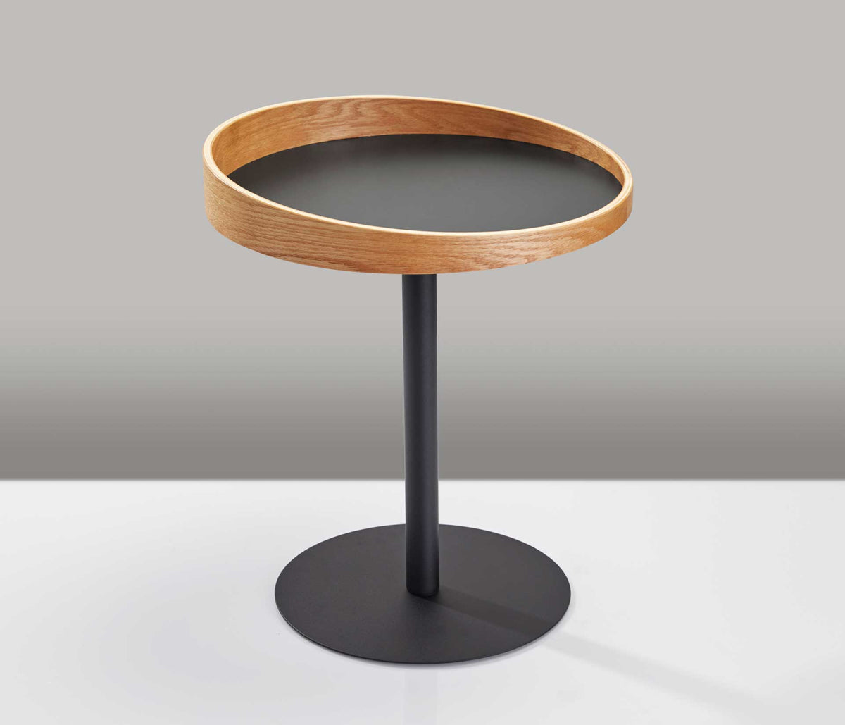Croix End Table Black/Natural
