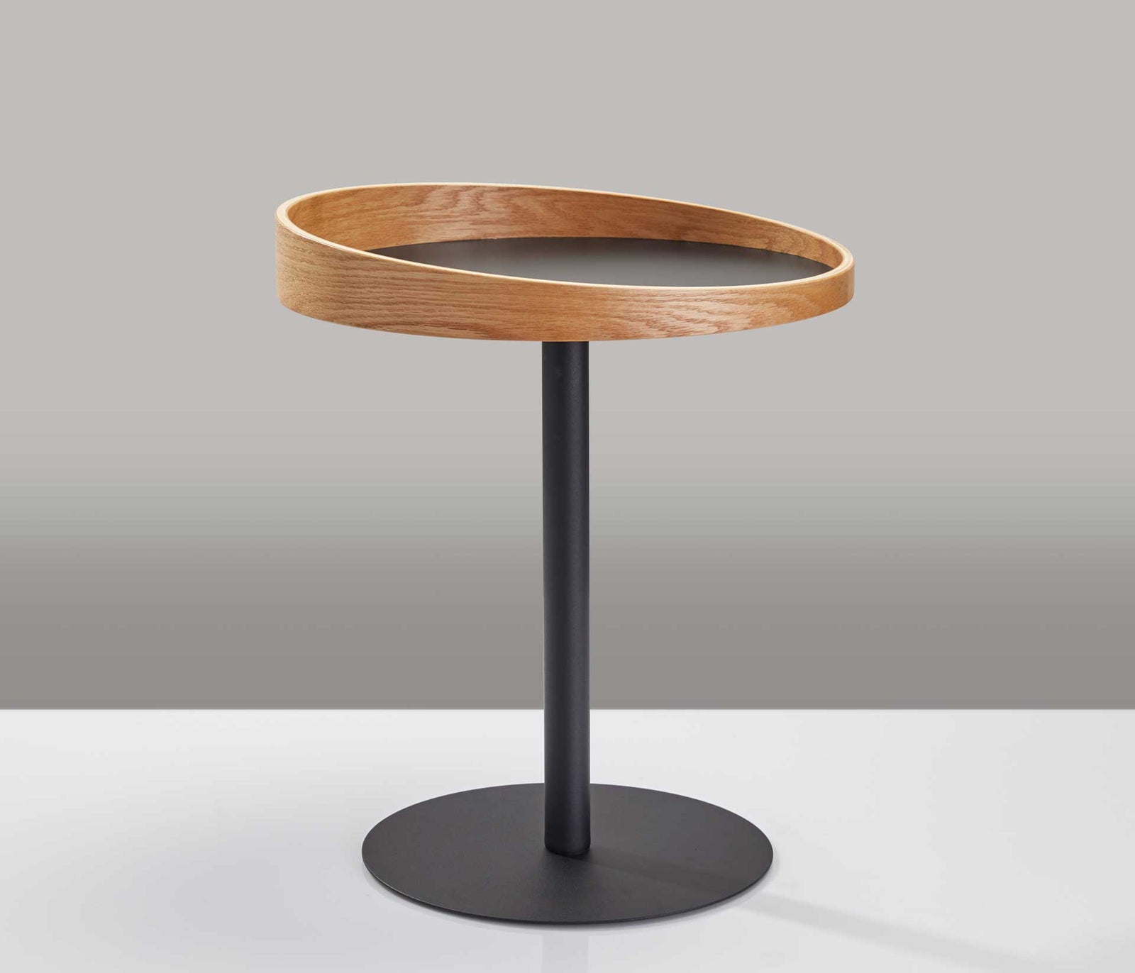 Croix End Table Black/Natural