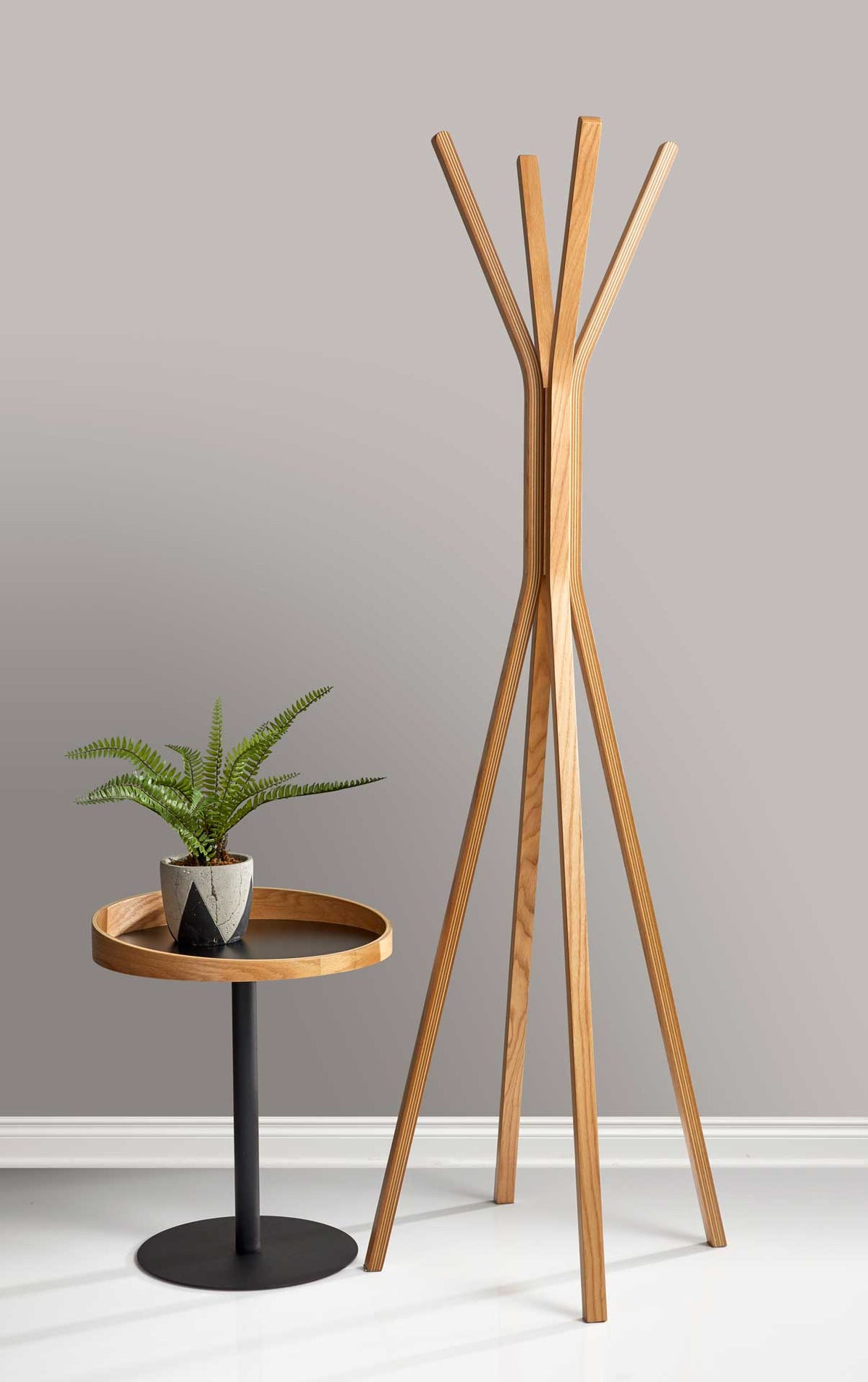 Croix End Table Black/Natural