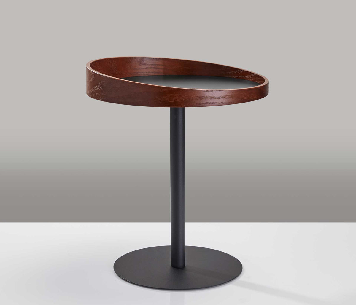 Croix End Table Black/Walnut