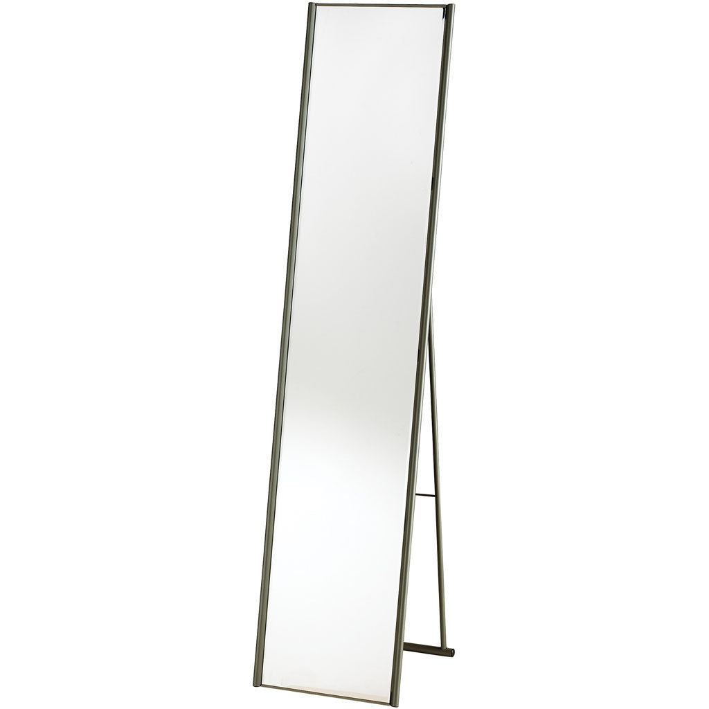 Alex Floor Mirror Champagne Steel
