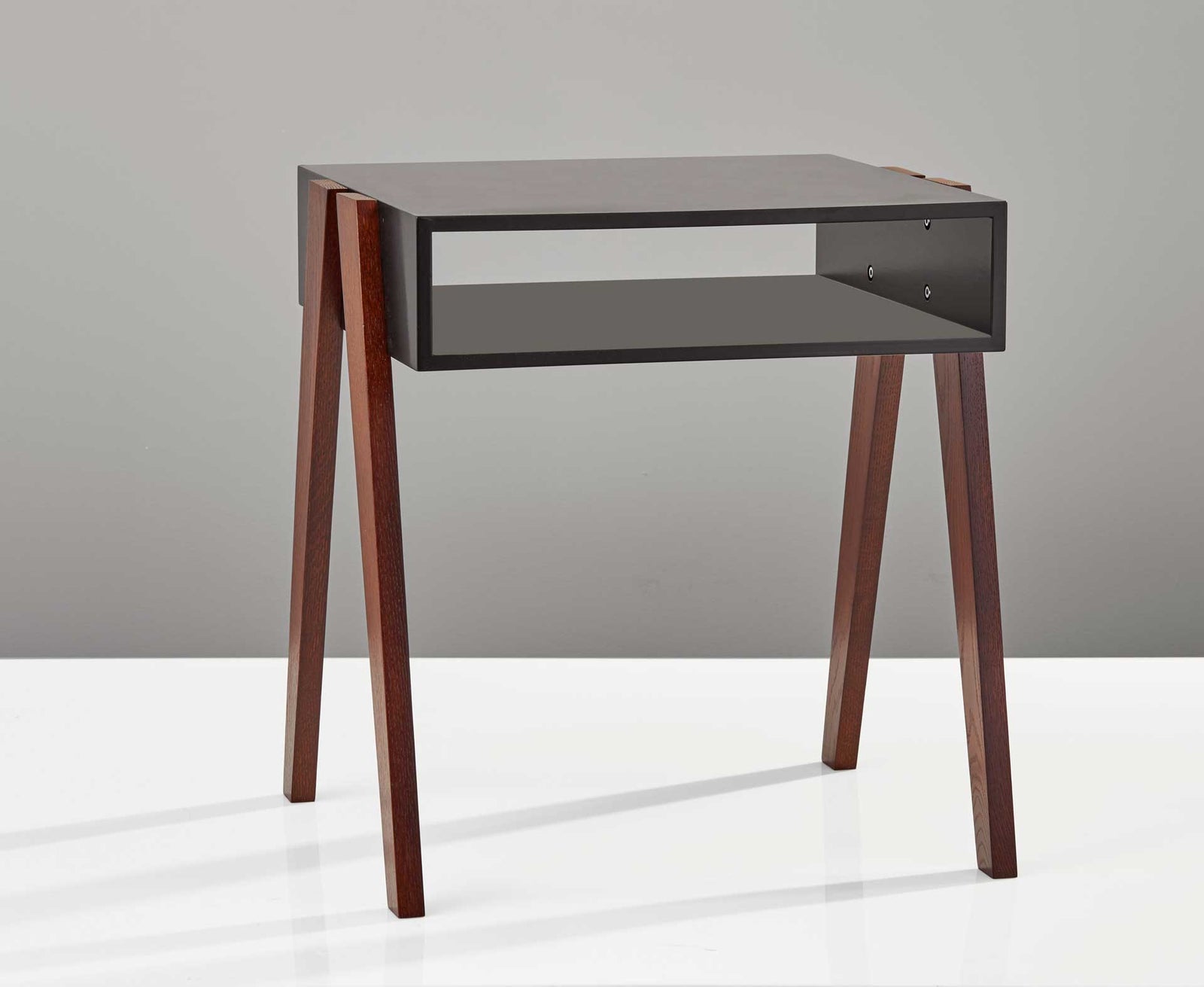 Laon End Table Black/Walnut