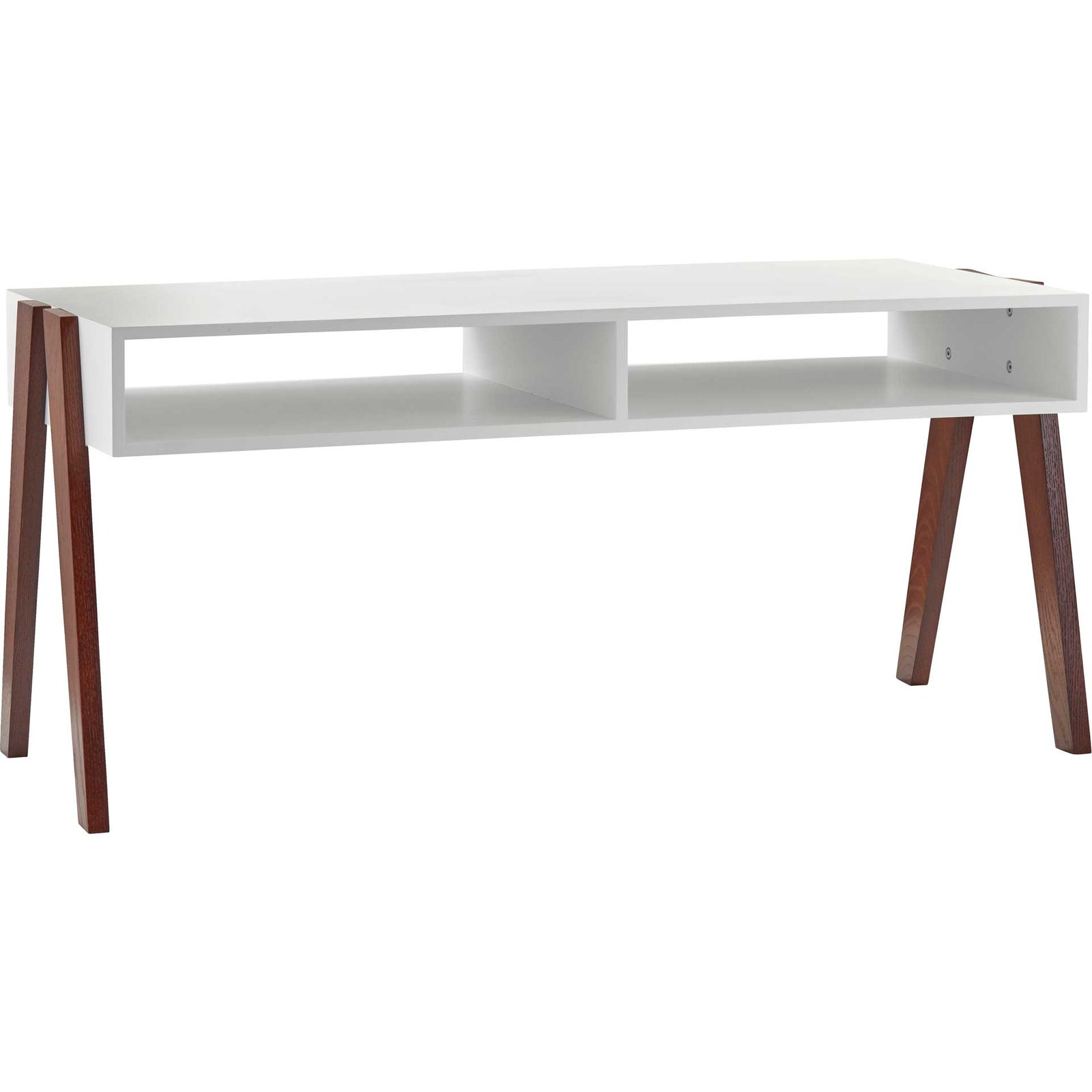 Laon Coffee Table White/Walnut