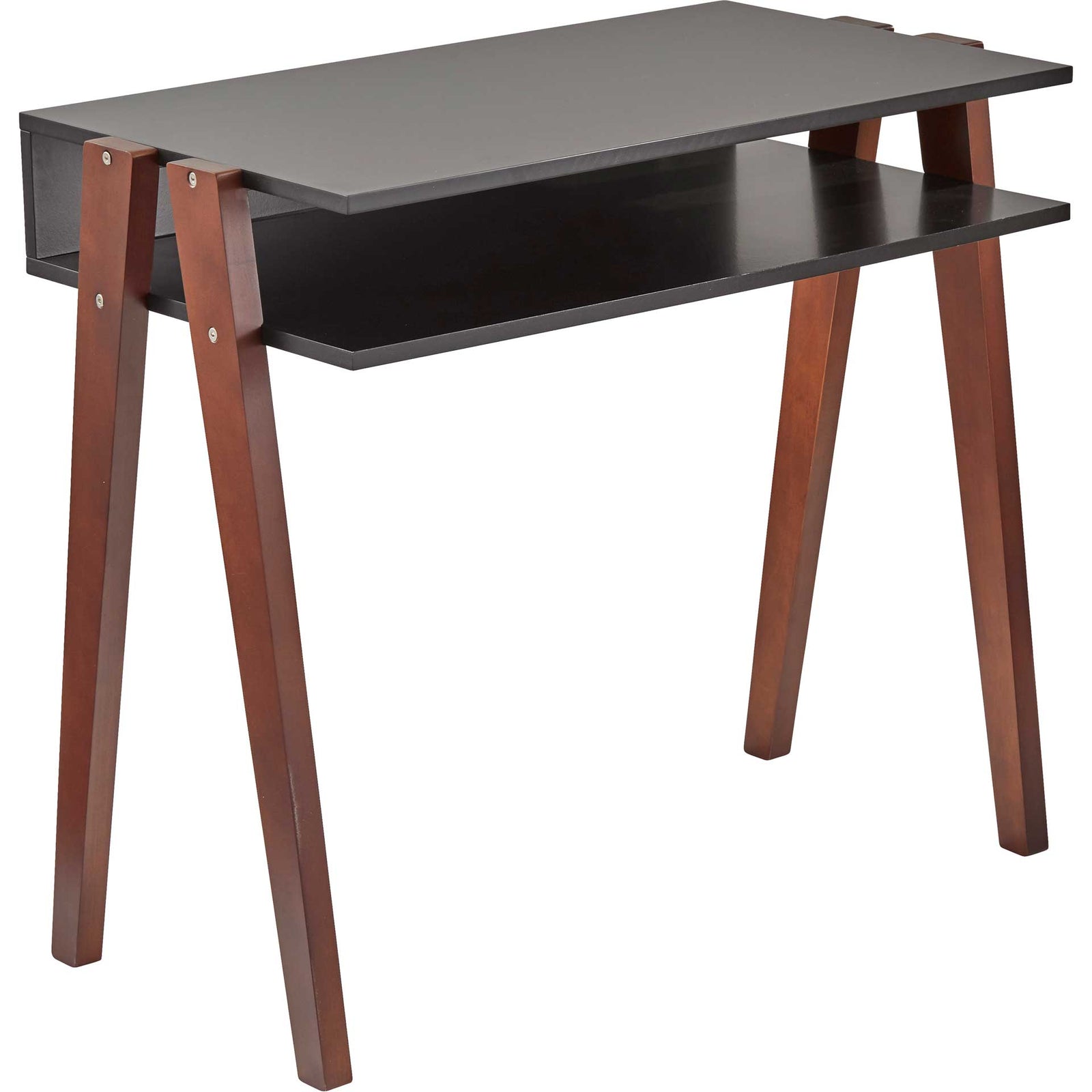 Laon Desk Black/Walnut