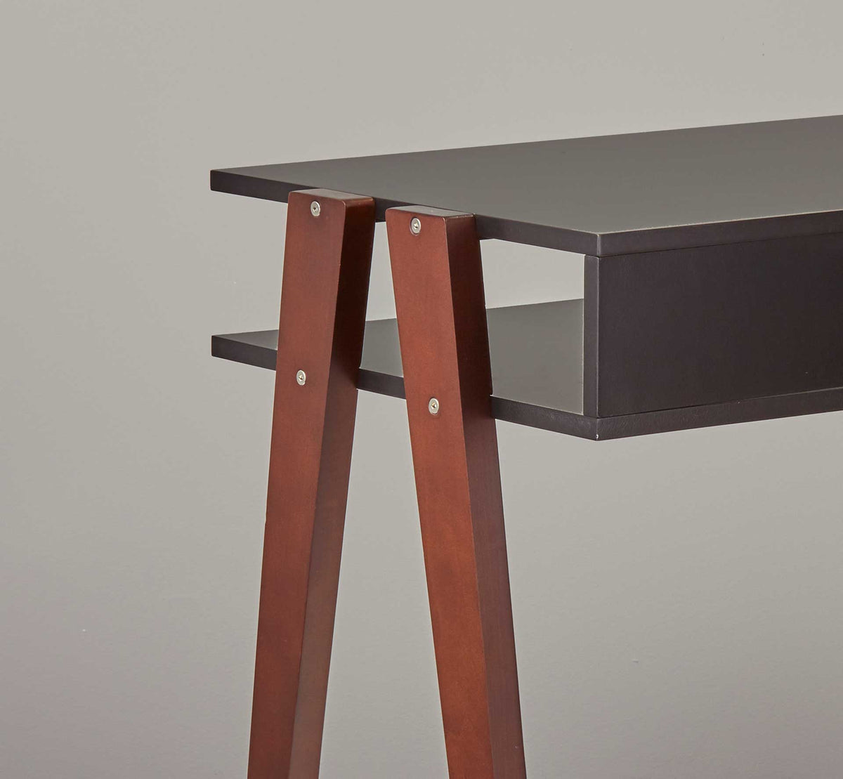 Laon Desk Black/Walnut