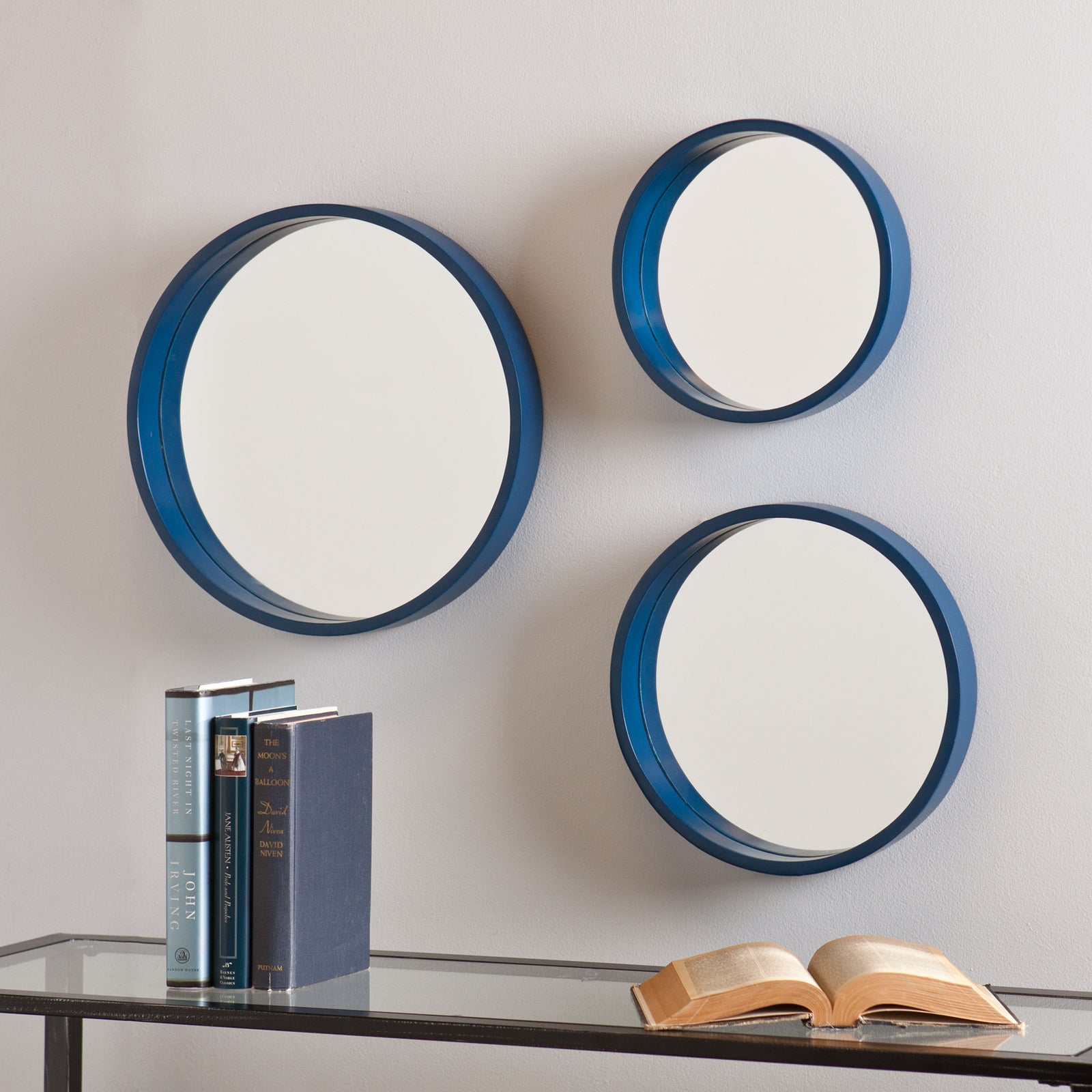 Daws Wall Mirror Navy (Set of 3)