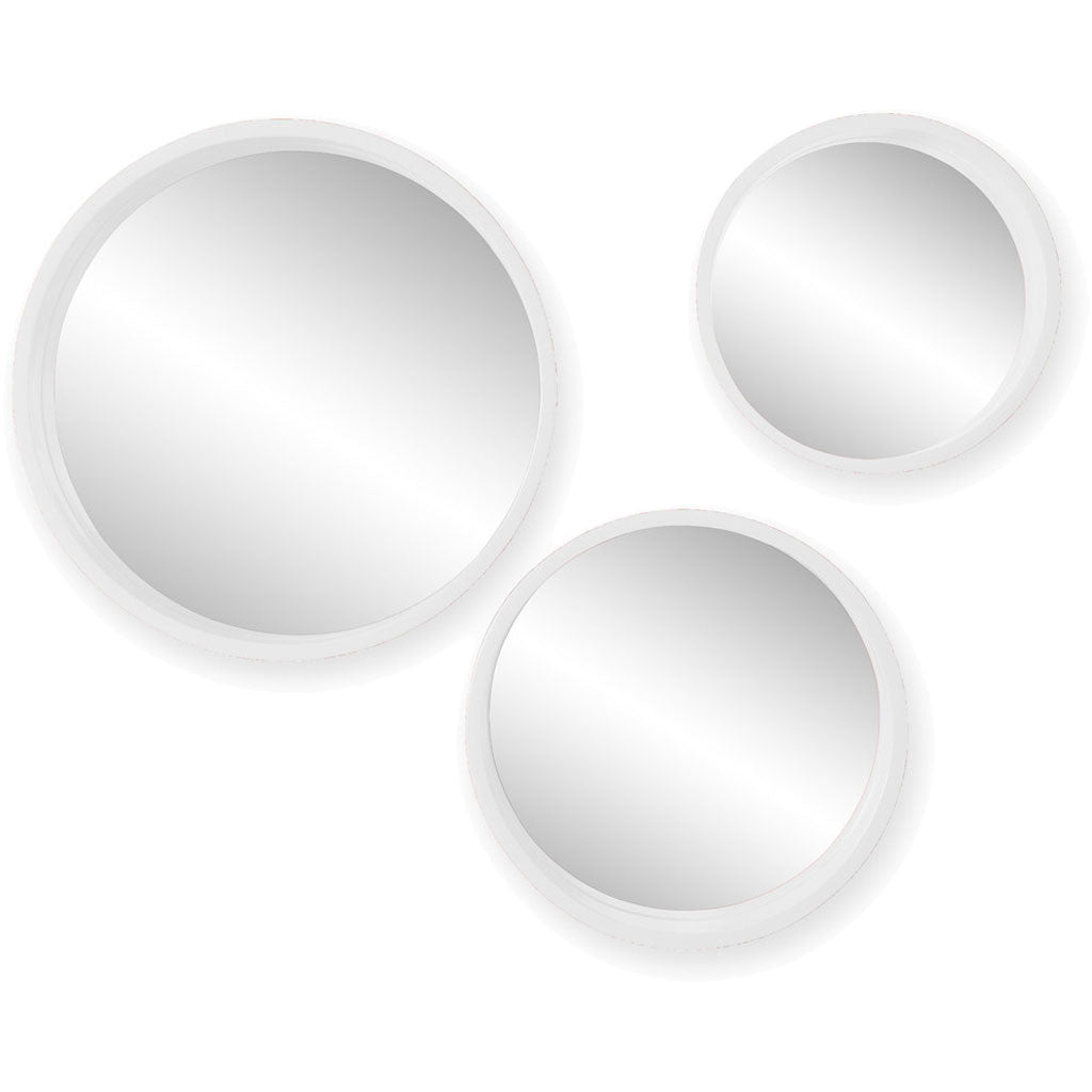 Daws Wall Mirror White (Set of 3)