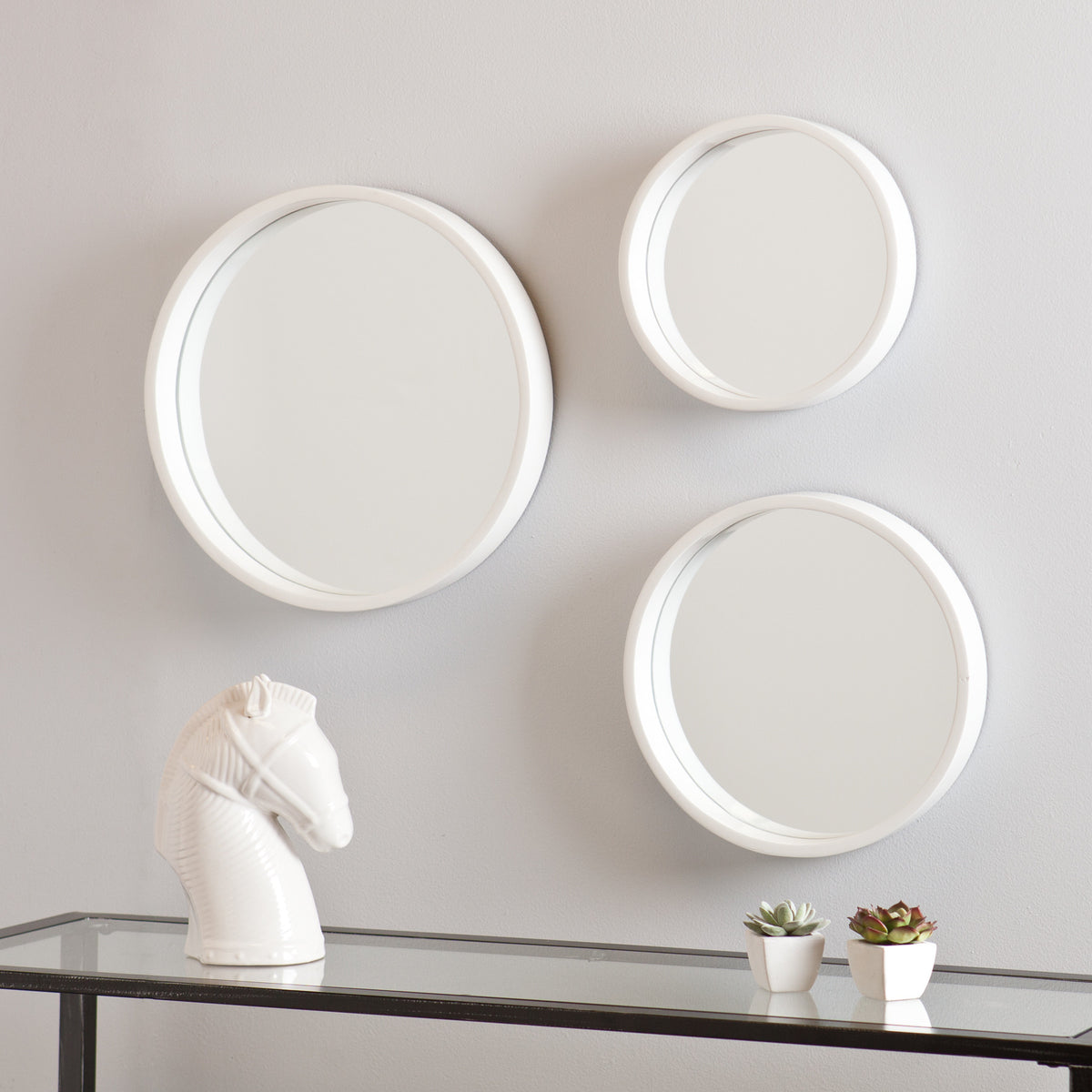 Daws Wall Mirror White (Set of 3)