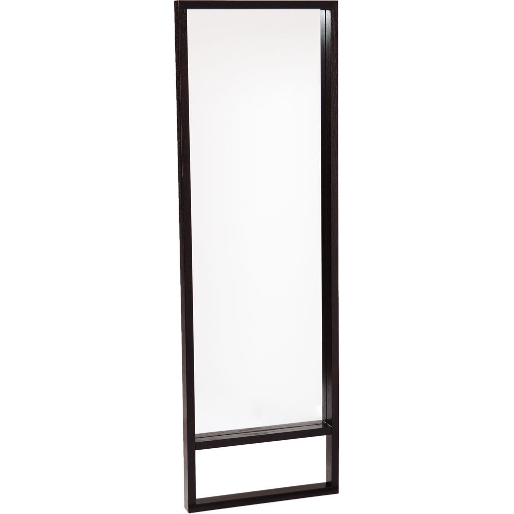 Jules Leaning Mirror Ebony Stain